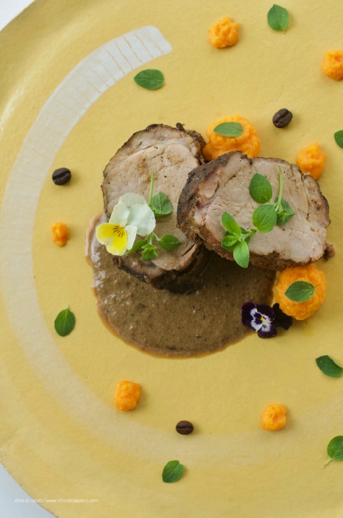 Filetto di maiale al caffè 6 filetto di maiale al caffè