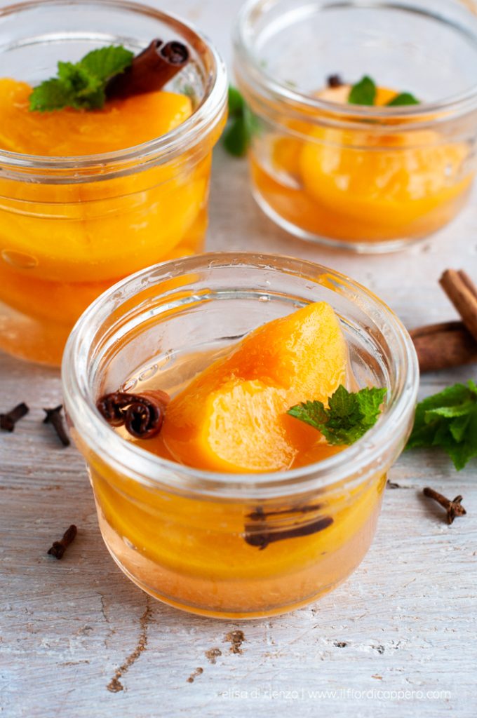 dessert pesche sciroppate