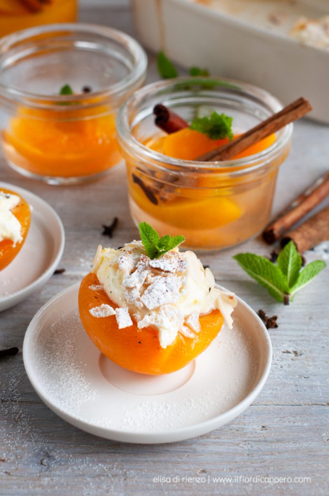 dessert pesche sciroppate