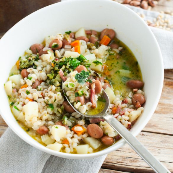 Minestra di orzo e fagioli delle Dolomiti - Il Fior di Cappero