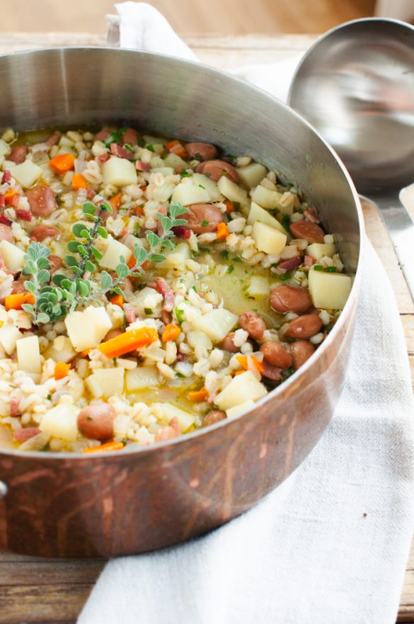 Minestra di orzo e fagioli delle Dolomiti - Il Fior di Cappero