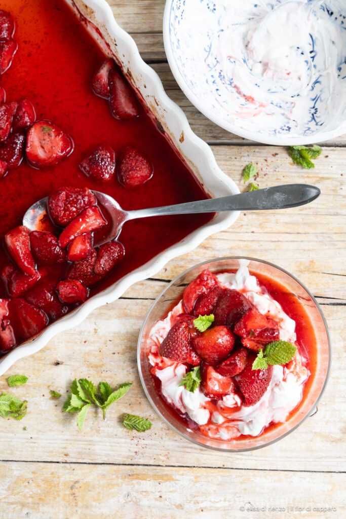 fragole al forno con sommacco
