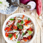 riso freddo con pesce marinato
