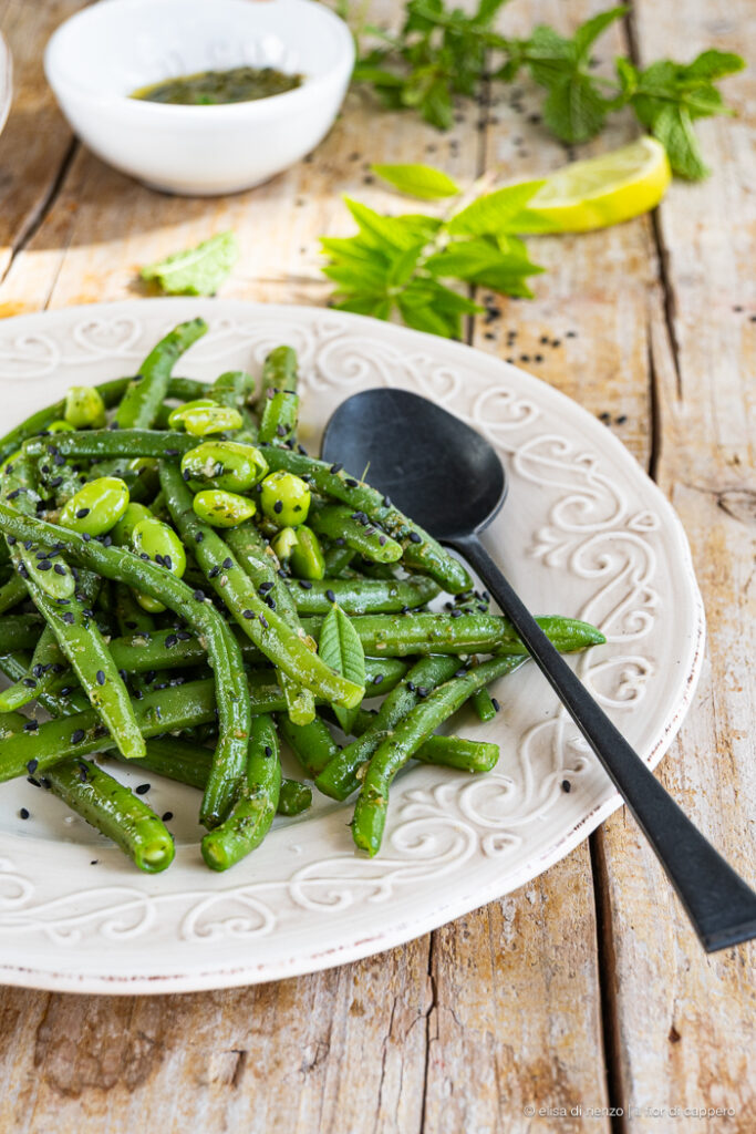 insalata di fagiolini ed edamame