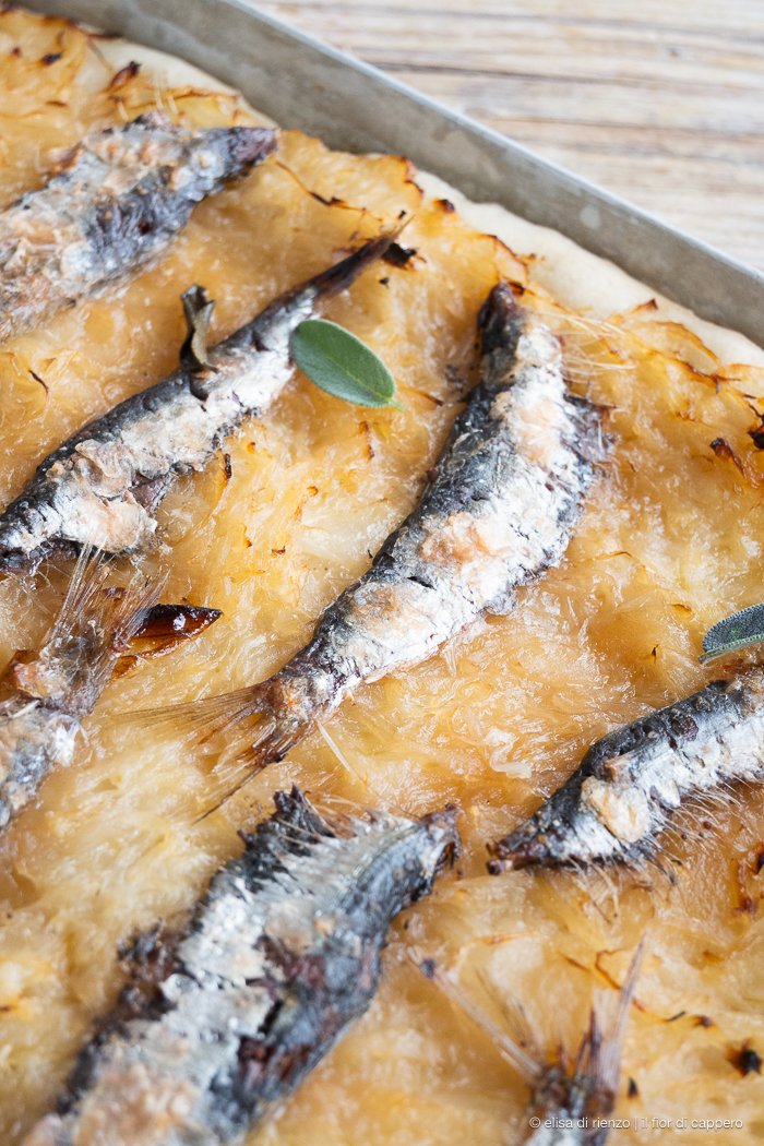 Pissaladière alla veneta: con cipolle e sarde sottosale 3 Pissaladière