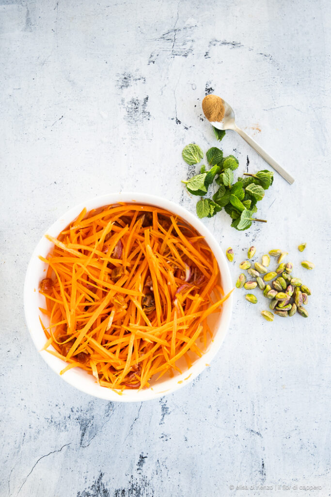 insalata di carote e albicocche 