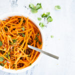insalata di carote con albicocche