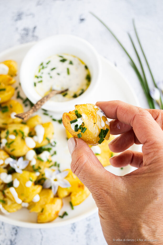 smashed potatoes croccanti al forno