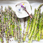 asparagi croccanti al forno con salsa