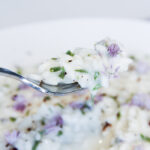 risotto con erba cipollina bruscandoli