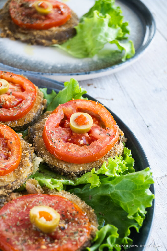 Melanzane a frittella farcite, dalla rivista anni ’80 4 melanzane a frittella ricetta anni '80