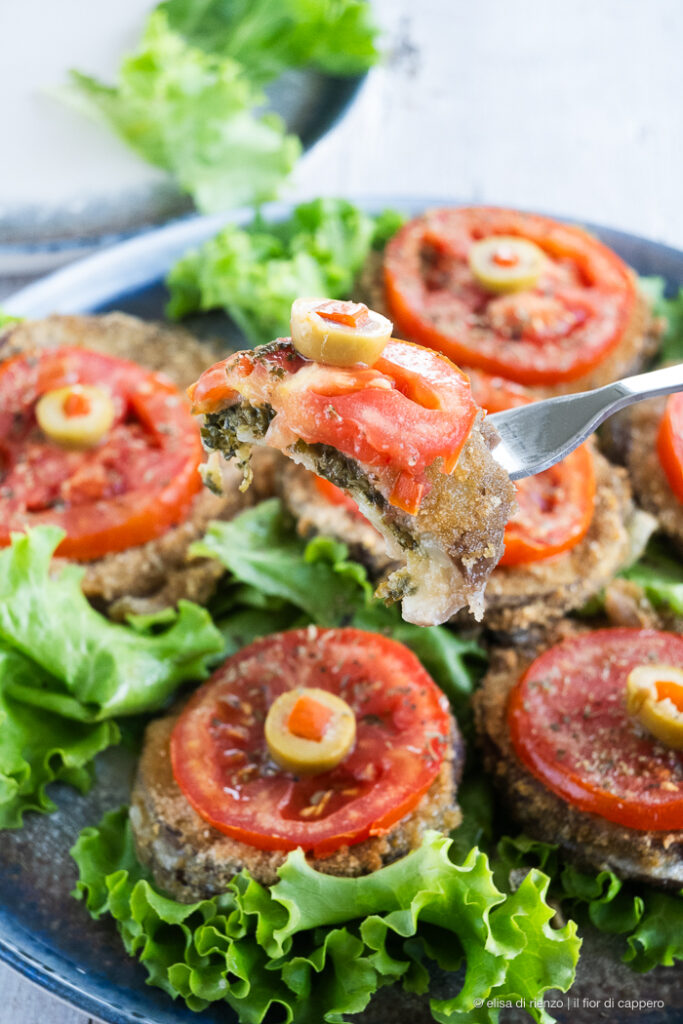 Melanzane a frittella farcite, dalla rivista anni ’80 7 melanzane a frittella ricetta anni '80
