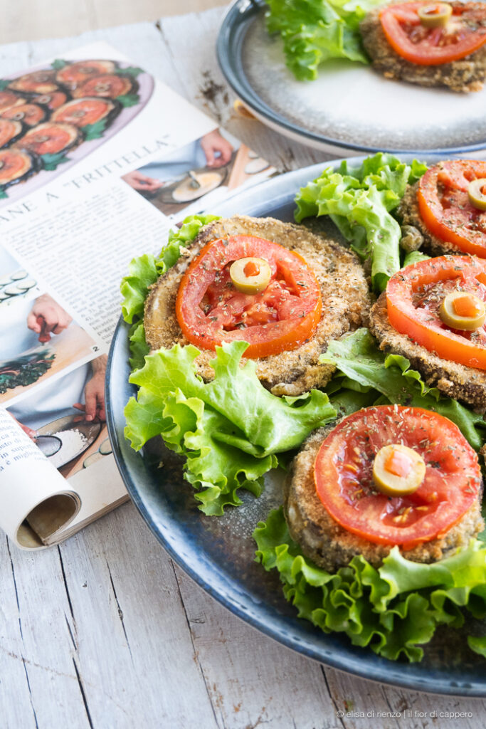 Melanzane a frittella farcite, dalla rivista anni ’80 14 melanzane a frittella ricetta anni '80