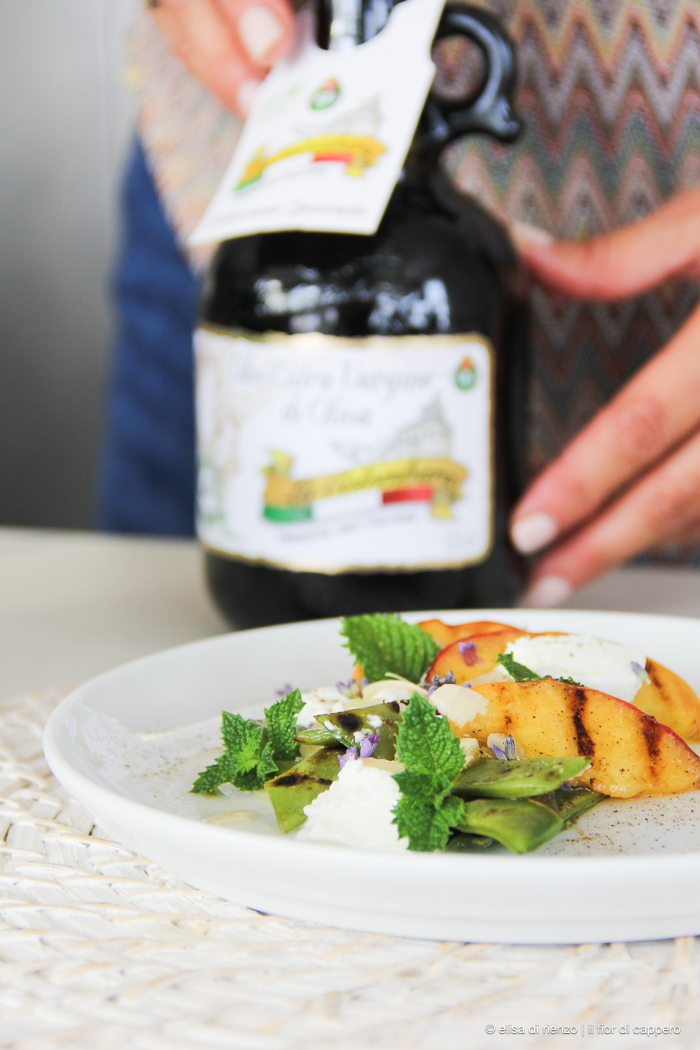Pesche grigliate e taccole, antipasto estivo semplice e sorprendente 10 pesche grigliate e taccole